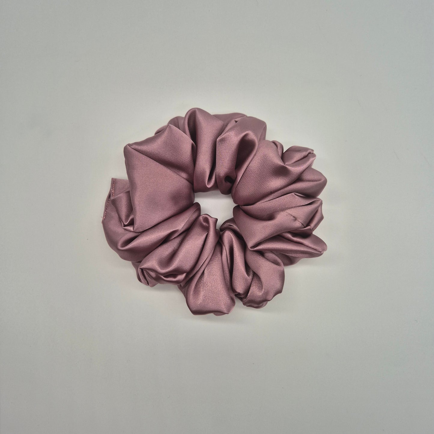 Satin Scrunchies- Mauve
