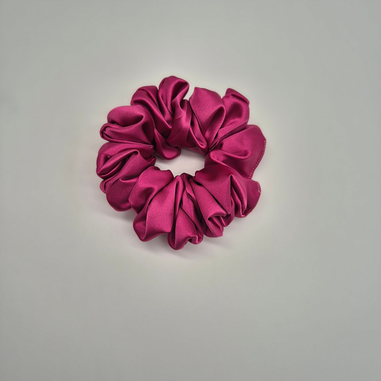 Satin Scrunchies- Fuchsia