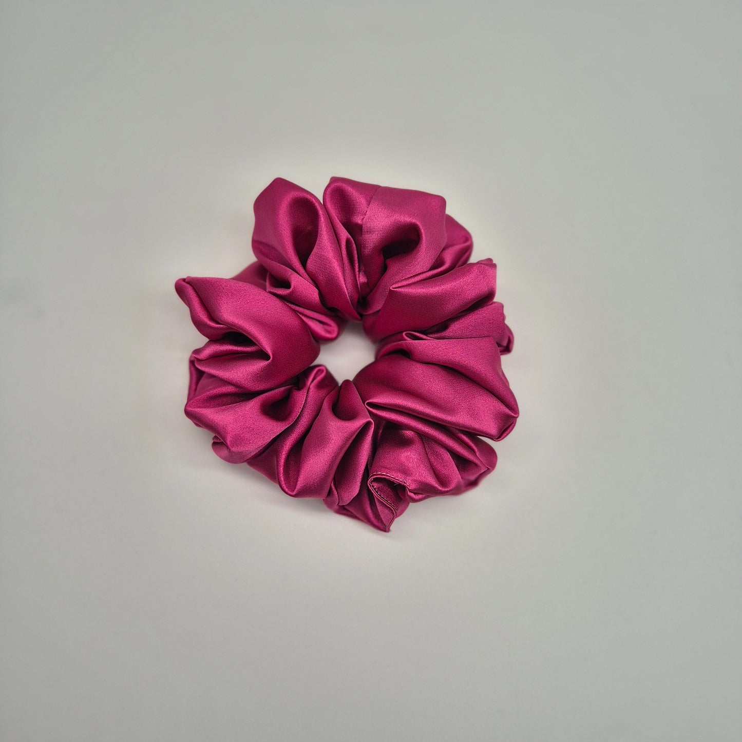 Satin Scrunchies- Fuchsia