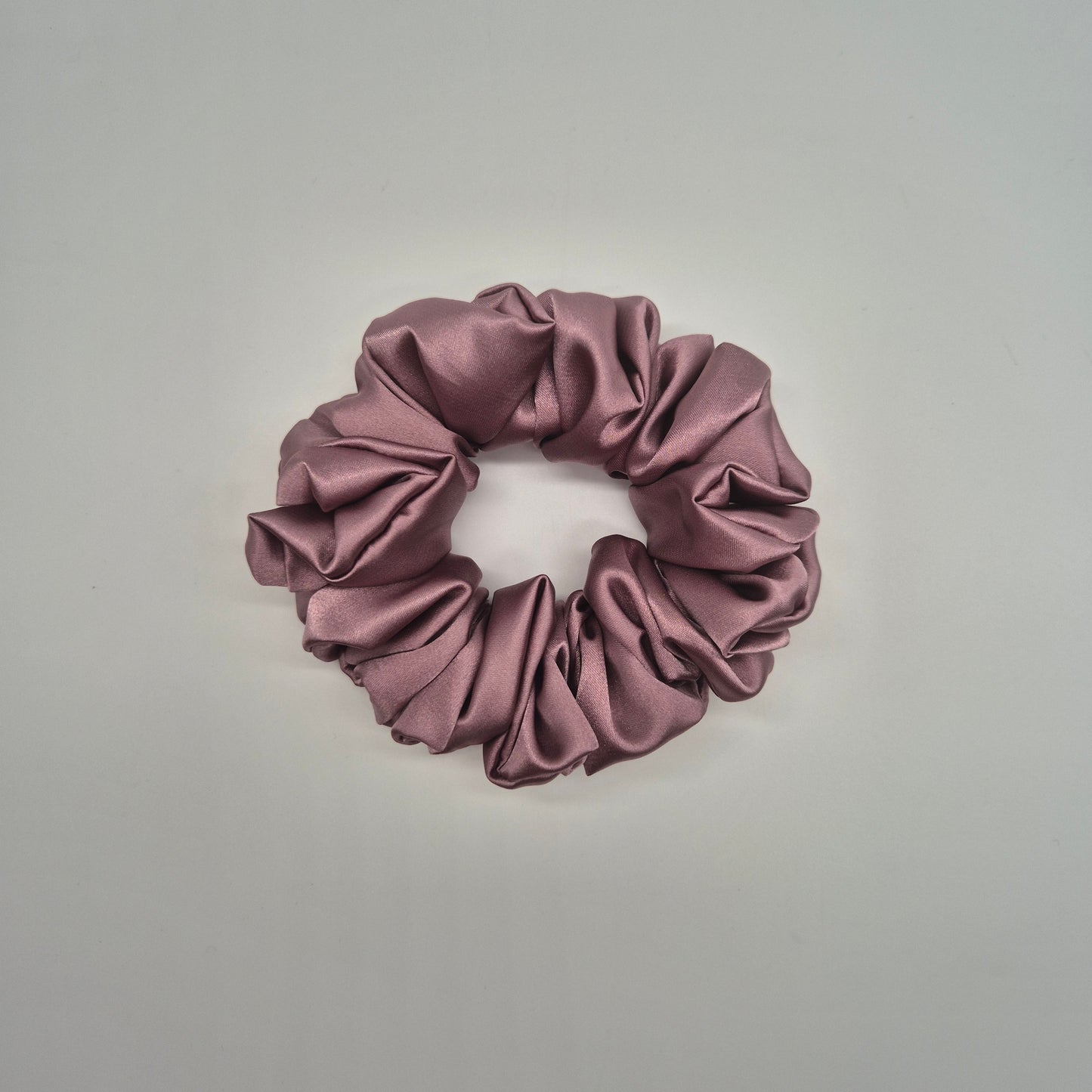Satin Scrunchies- Mauve