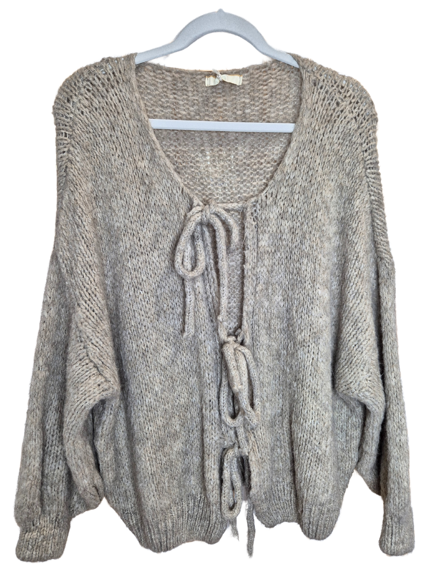 Oversized Cardigan mit Schleifen - "Florence"