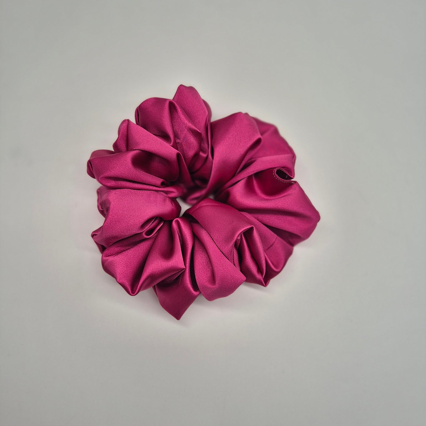 Satin Scrunchies- Fuchsia