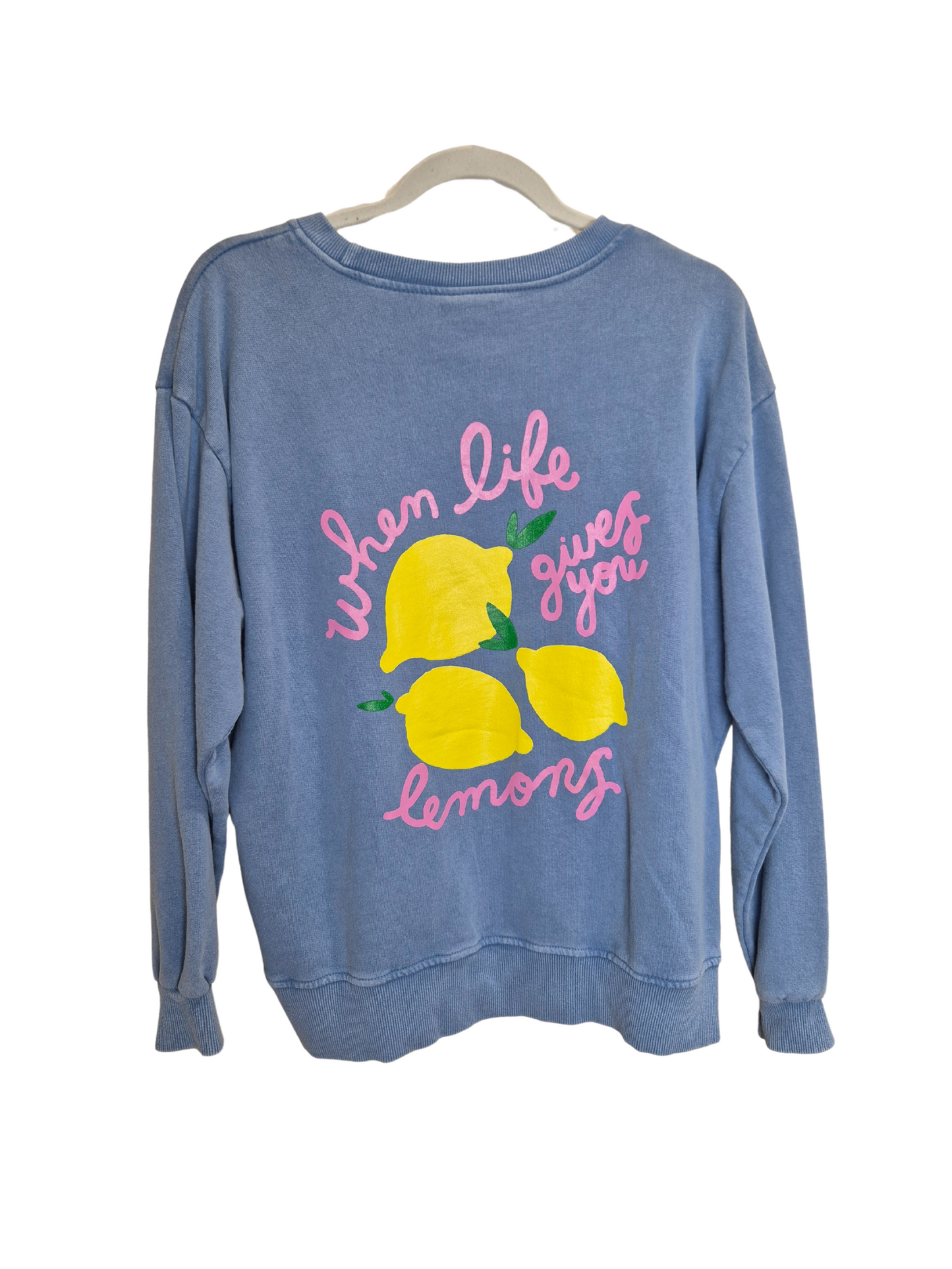 Vintage Wash Pullover- Lemons